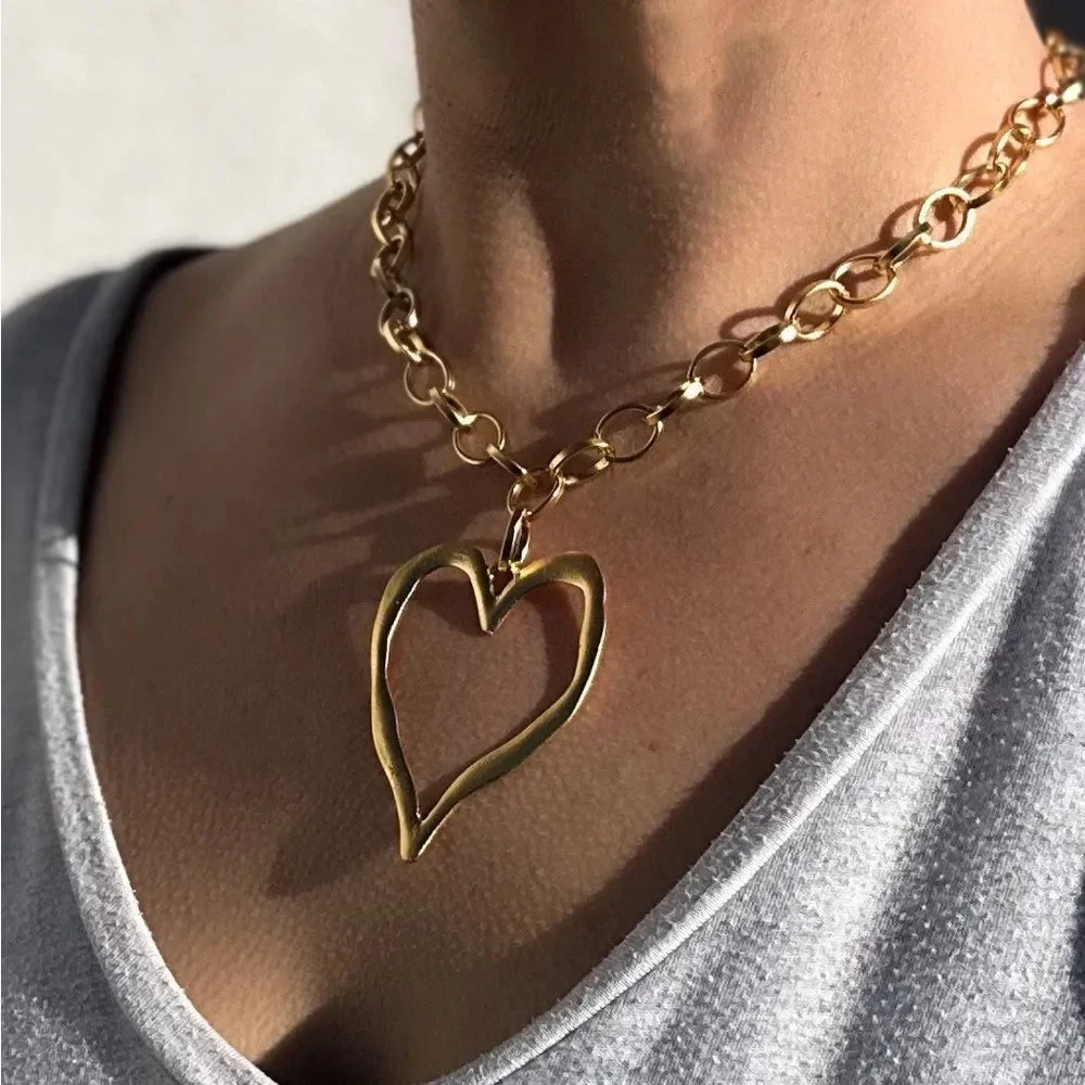 heart necklace A786